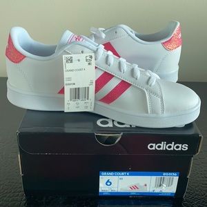 Adidas grand court k size 6